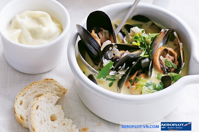 Món moule mariniere truyền thống của Brussels