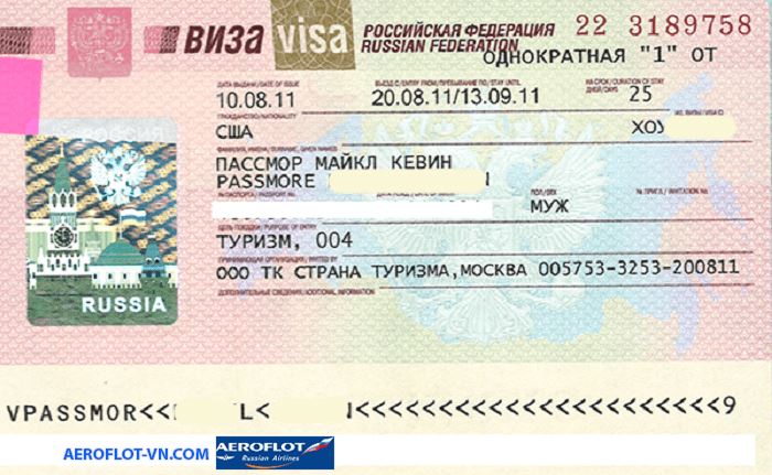 Visa du lịch Nga