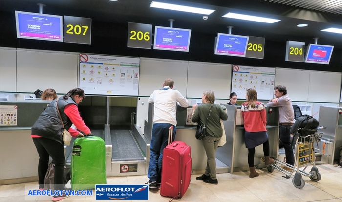 Quy định hành lý ký gửi Aeroflot